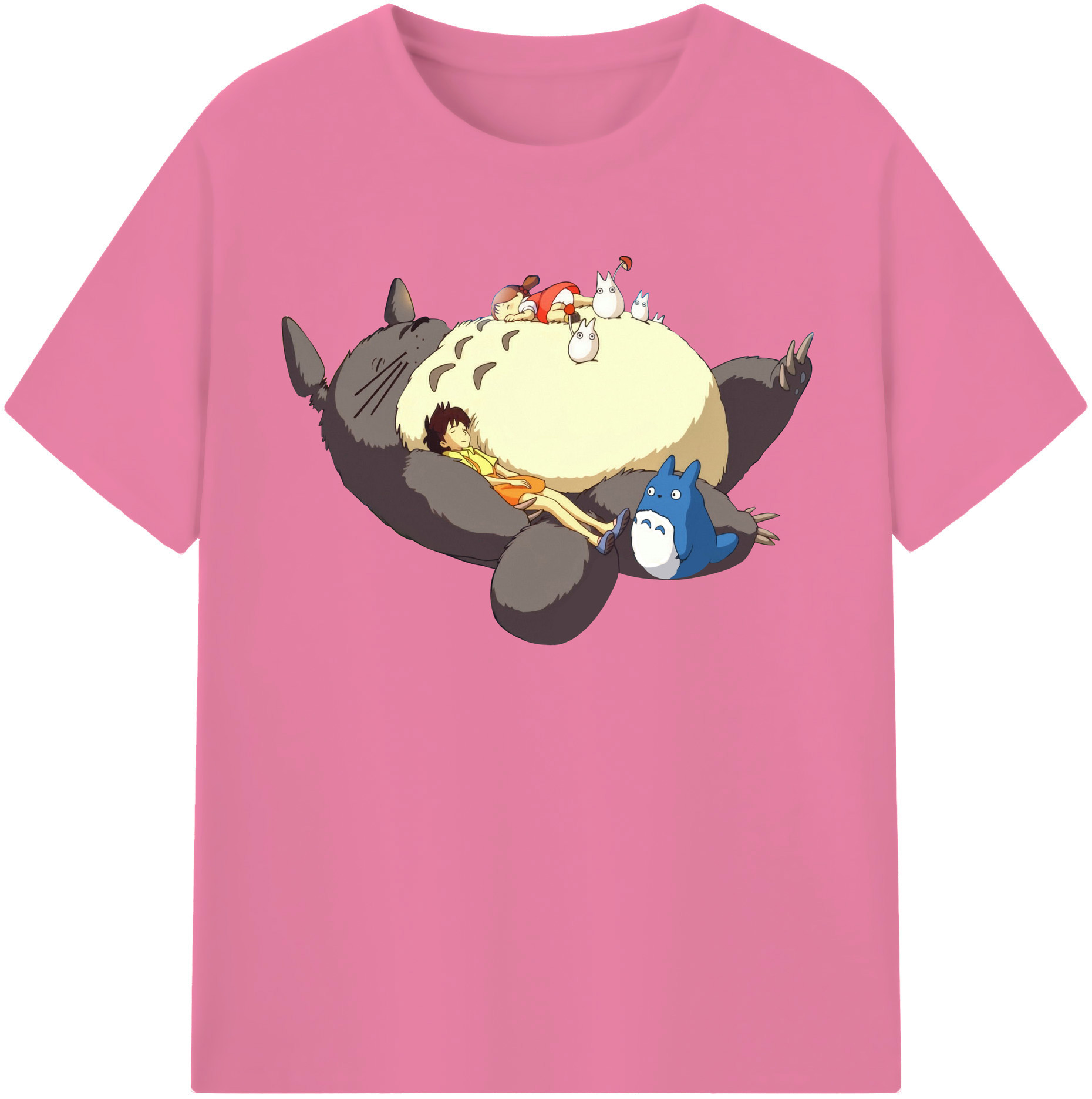（画像用） となりのトトロ 草壁メイ 草壁サツキ My Neighbor Totoro Satsuki Kusakabe Mei Kusakabe 綿100％半袖Tシャツ（フロントプリント）